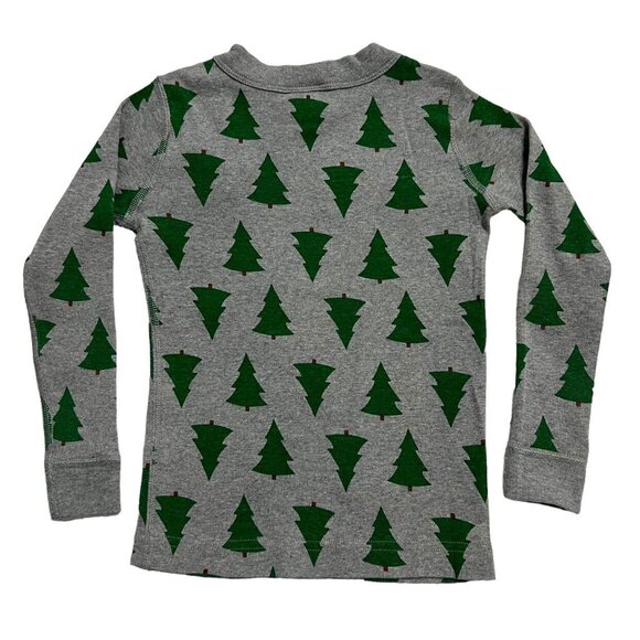 Hanna Andersson Sz 100 (4) Christmas Tree Long John Pajamas - Picture 4 of 9